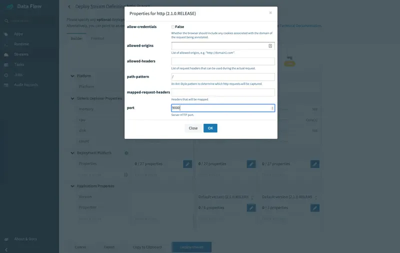 dataflow unique port